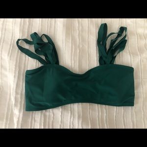 Beautiful emerald color bikini top